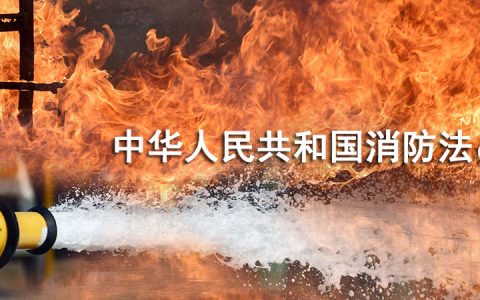 中华人民共和国消防法(2019修正)