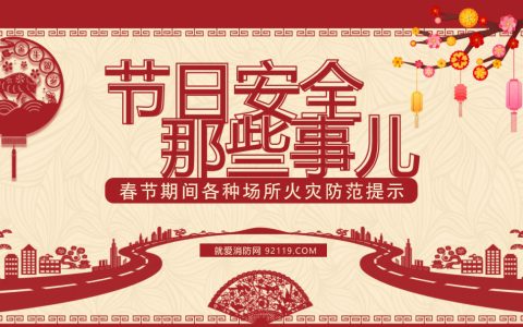 春节期间各种场所火灾防范提示