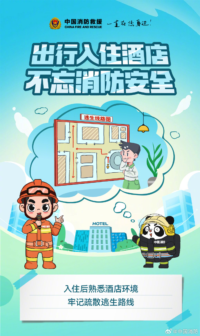 入住酒店需要知道的消防安全常识