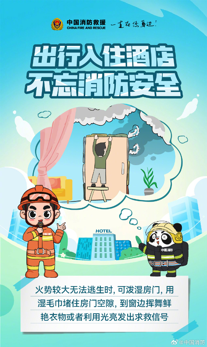 入住酒店需要知道的消防安全常识